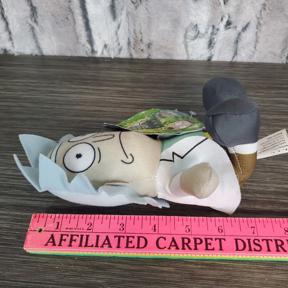 Rick and Morty Plush Stuffed Toy Factory Cartoon Network Toy Factory 7" W/Tags - Picture 6 of 7